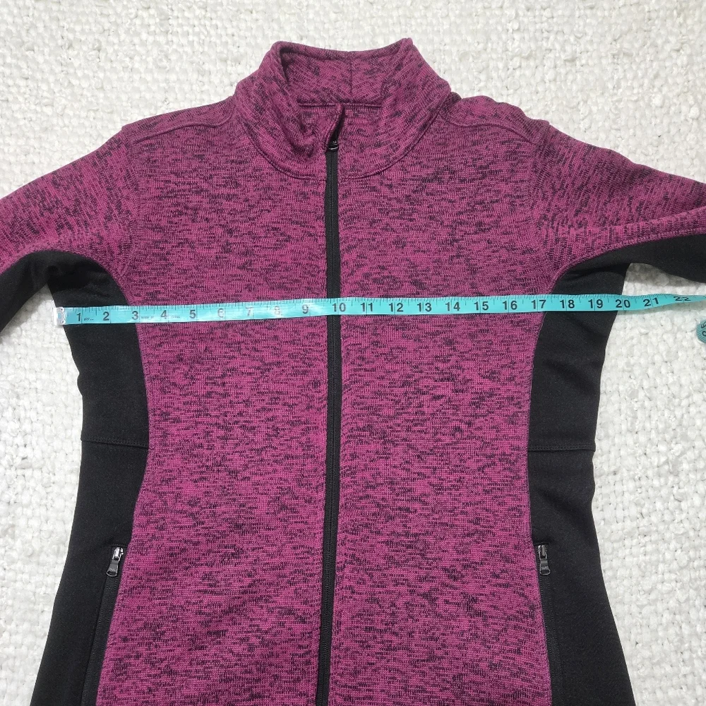 MARC NEW YORK Magenta And Black Zip-Up Activewear Jacket Size Small - Picture 13 of 16